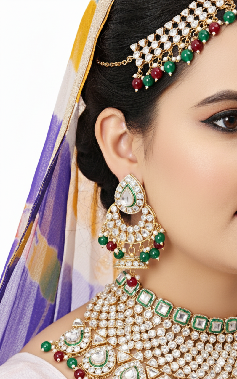 Royal Bridal Jewellery Set D.No.1506 – Traditional Wedding Collection