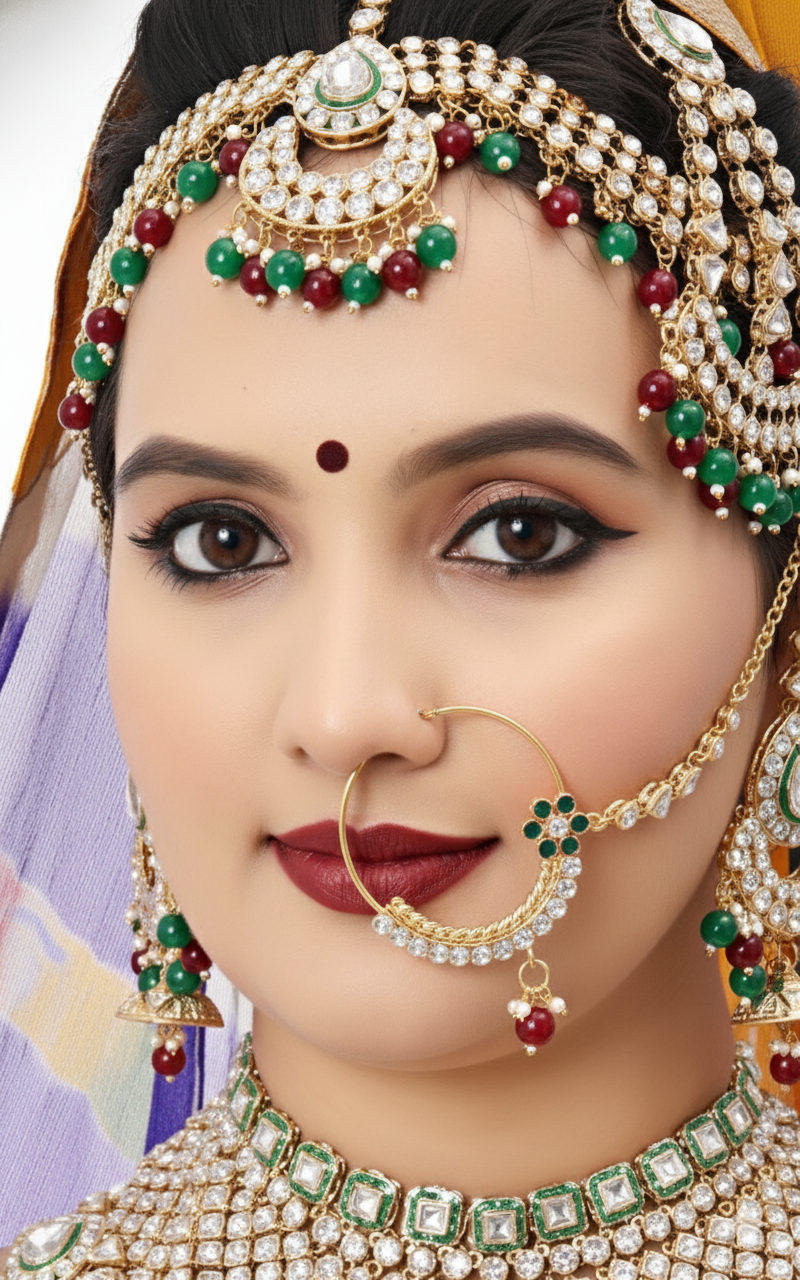 Royal Bridal Jewellery Set D.No.1506 – Traditional Wedding Collection