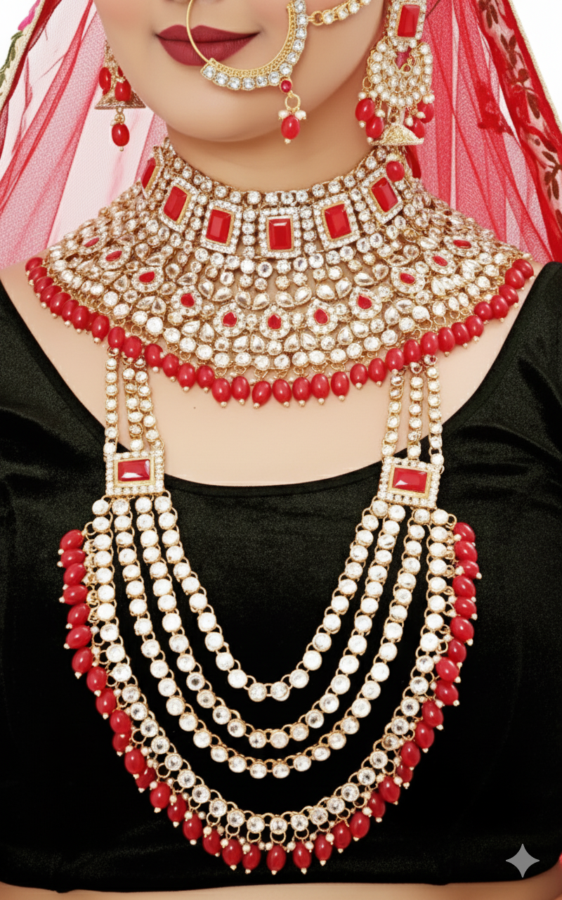 ✨ Gorgeous Bridal Jewellery Set D.NO.1501 ✨