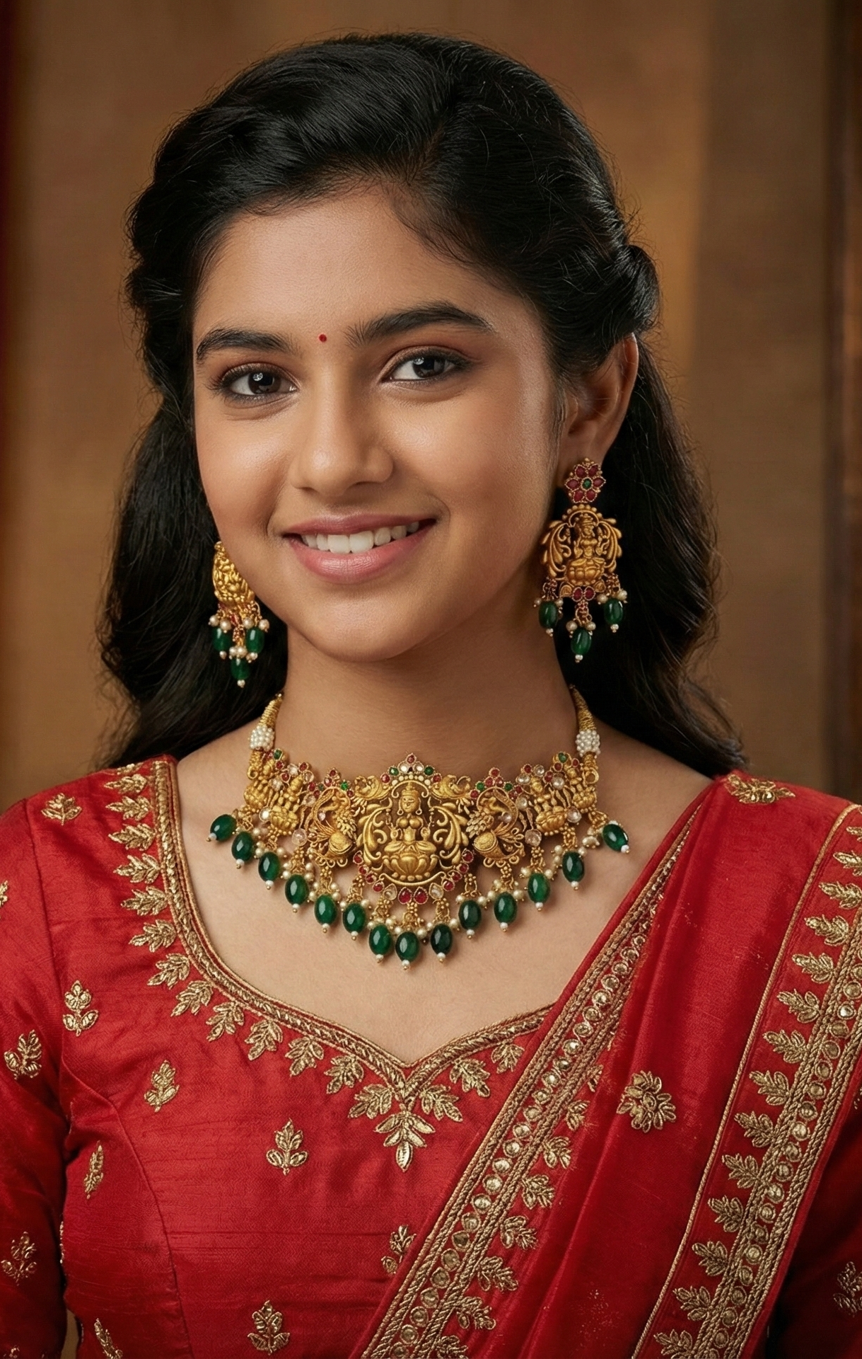 Traditional Bridal Temple Jewellery Set – Premium Handcrafted Design LAXMI CHICK